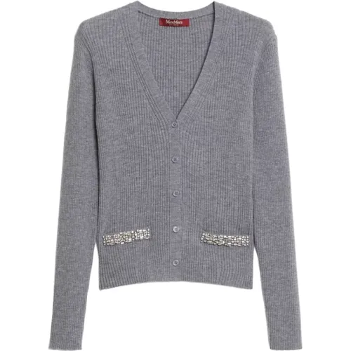 Knit Cardigan , female, Sizes: M - Max Mara Studio - Modalova