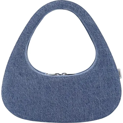 Denim Handbag with Zip Closure , female, Sizes: ONE SIZE - Coperni - Modalova