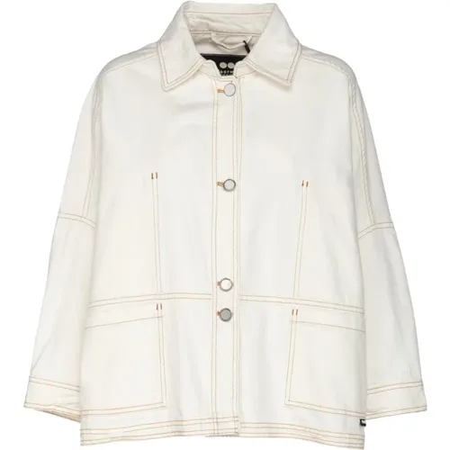 Oversized Denim Jacket with Square Front Pockets , female, Sizes: XS, S - OOF Wear - Modalova