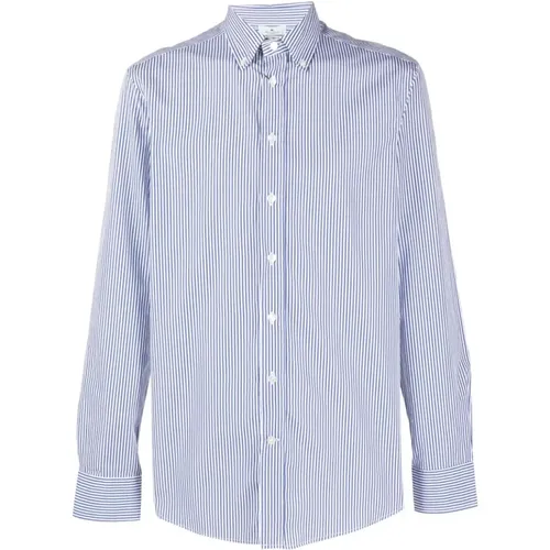 Light Blue Striped Shirt , male, Sizes: M, S - ETRO - Modalova