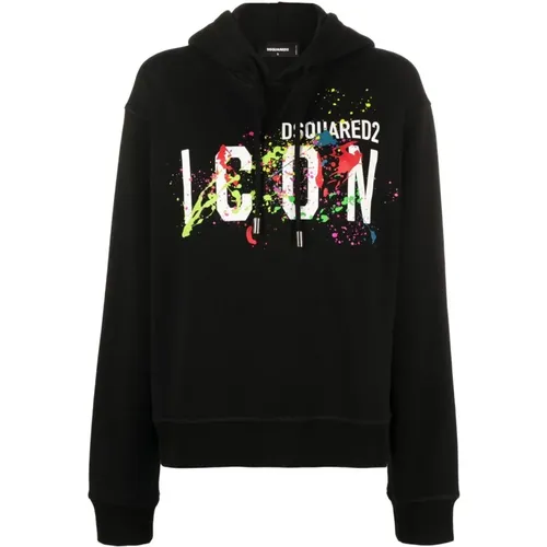 Logo Hooded Sweatshirt , female, Sizes: S - Dsquared2 - Modalova