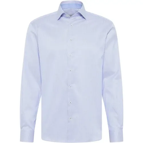 Gestreiftes Twill Modern Fit Hemd , Herren, Größe: 4XL - Eterna - Modalova