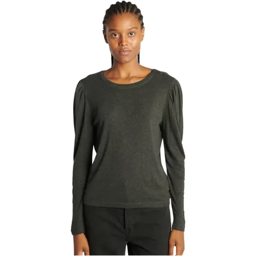 Anthracite Sweater with Backeckline , female, Sizes: M, XS - Berenice - Modalova