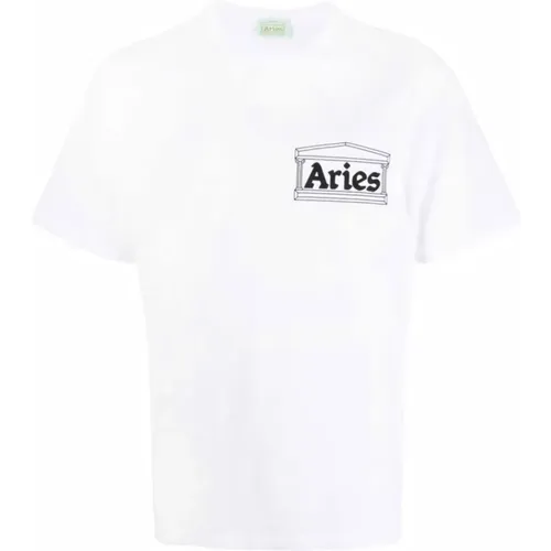 T-Shirt , Herren, Größe: M - Aries - Modalova