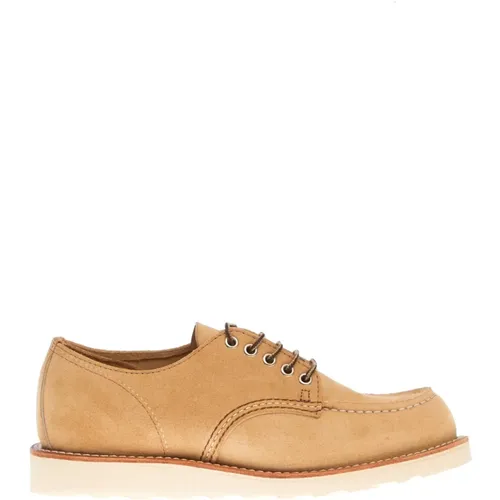 Klassische Braune Moc Toe Oxford Schuhe , Herren, Größe: 41 EU - Red Wing Shoes - Modalova