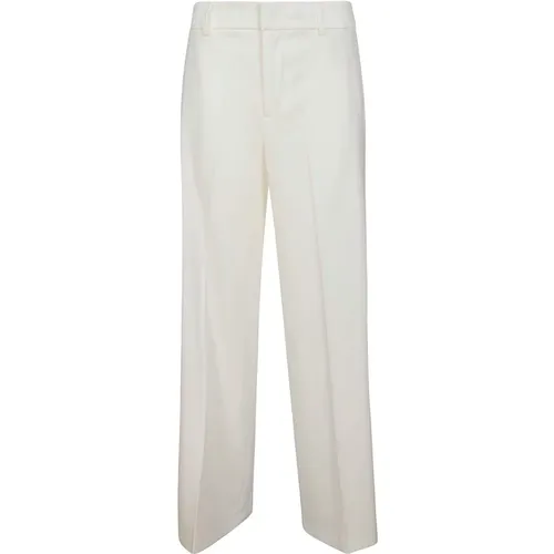 Polyester Trousers with Zip Closure , female, Sizes: S, M, L - PT Torino - Modalova