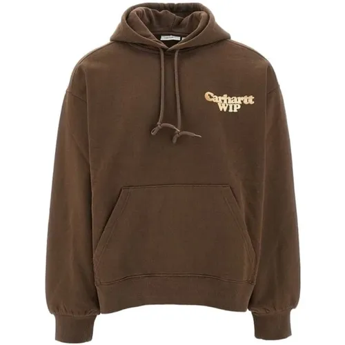 Kapuzenpullover Charm Link Baumwolle Polyester , Herren, Größe: M - Carhartt WIP - Modalova