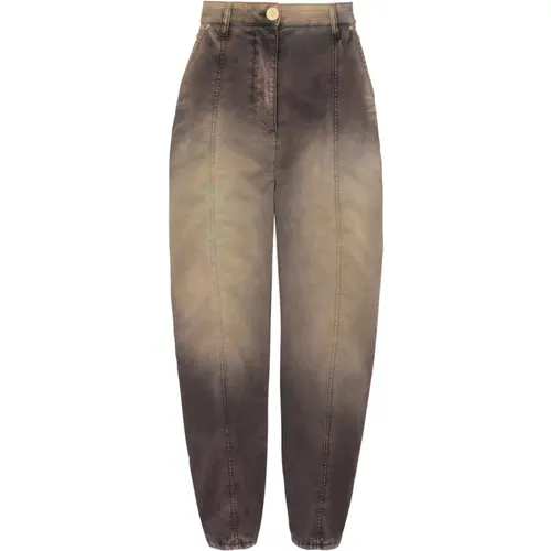 Tie-dye baggy denim jeans , female, Sizes: 2XS - Balmain - Modalova