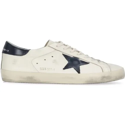 Leather Sneakers with Iconic Star Logo , male, Sizes: 10 UK - Golden Goose - Modalova