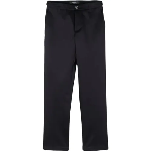 Navy Pants , male, Sizes: L, M - Versace - Modalova