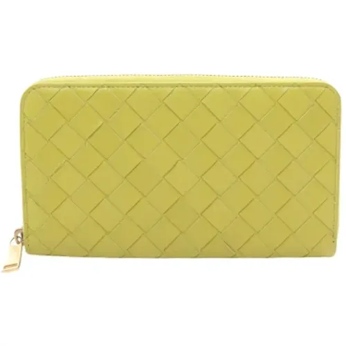 Pre-owned Leather wallets , female, Sizes: ONE SIZE - Bottega Veneta Vintage - Modalova