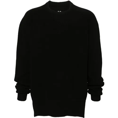 Fisherman Round Neck Pullover , male, Sizes: L, M - Rick Owens - Modalova