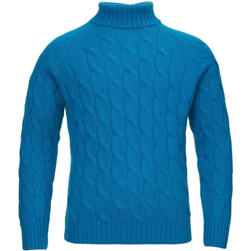 Blauer Woll Elegance Pullover - Gran Sasso - Modalova