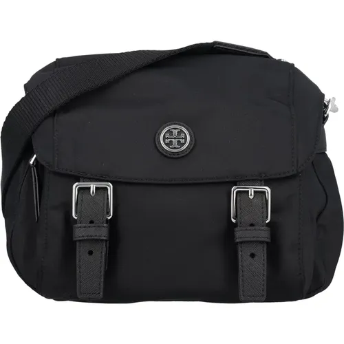 Schwarze Nylon Crossbody Messenger Tasche - TORY BURCH - Modalova