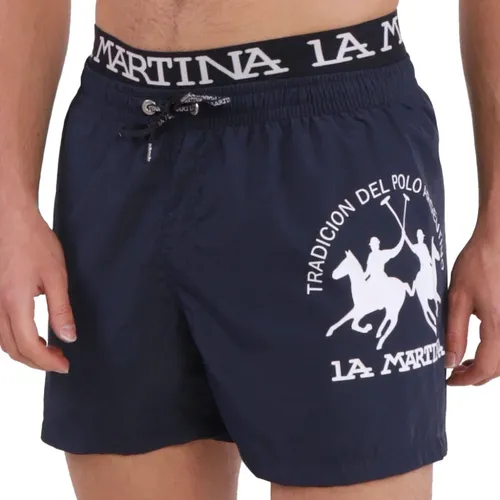 Herren Boxer Badehose mit Logo-Druck , Herren, Größe: 3XL - LA MARTINA - Modalova