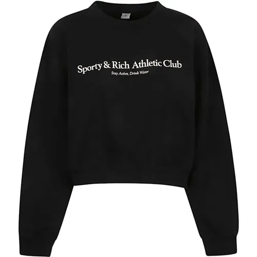 Athletic Club Crop Sweatshirt - Sporty & Rich - Modalova
