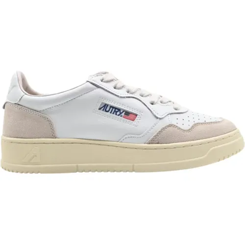 Low Leather/Suede Sneakers White , male, Sizes: 10 UK, 8 UK - Autry - Modalova