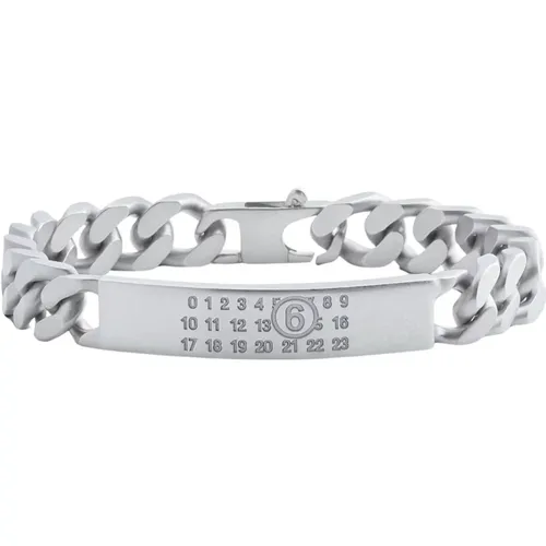 Silber Armband , Damen, Größe: M - MM6 Maison Margiela - Modalova