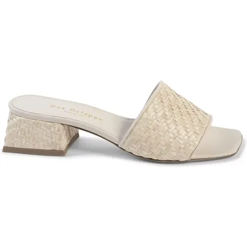 Raffia Mule Sandal , Damen, Größe: 39 1/2 EU - Dee Ocleppo - Modalova