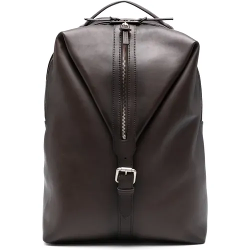 Stylish Leather Bag Made in Italy , male, Sizes: ONE SIZE - Officine Creative - Modalova