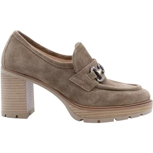 Gander Mocassin Shoes , female, Sizes: 7 UK, 4 UK - Nerogiardini - Modalova