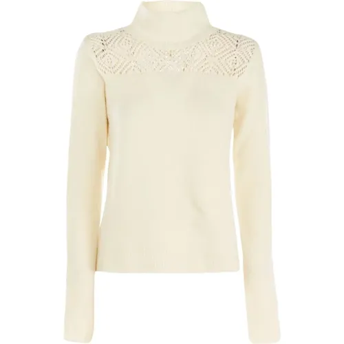 Damen Wollpullover Grau Outlet Preis , Damen, Größe: L - pinko - Modalova