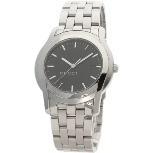 Pre-owned Stainless Steel watches , male, Sizes: ONE SIZE - Gucci Vintage - Modalova