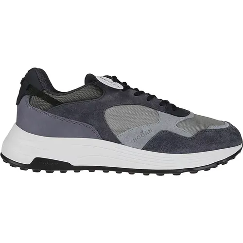 Hyperlight Sneakers in Fumo Chiaro/Blu Tuareg , Herren, Größe: 43 1/2 EU - Hogan - Modalova