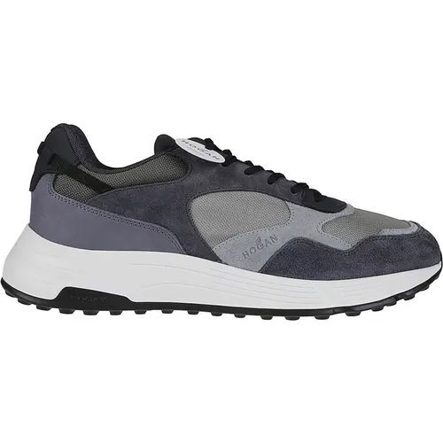 Hyperlight Sneakers in Fumo Chiaro/Blu Tuareg , male, Sizes: 7 UK, 6 1/2 UK, 8 UK, 9 1/2 UK, 7 1/2 UK, 5 UK, 5 1/2 UK, 9 UK, 6 UK, 10 UK - Hogan - Modalova