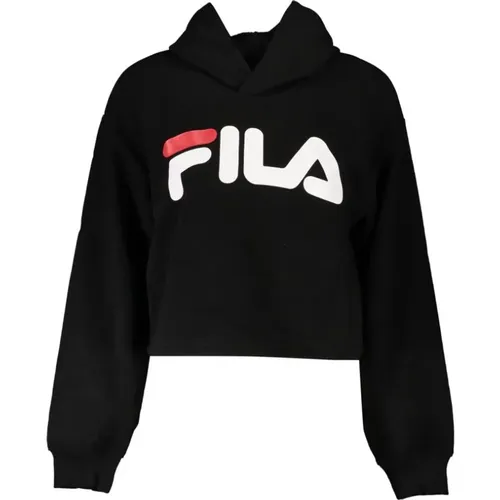 Stylish Hooded Sweatshirt in Cotton , female, Sizes: L, S - Fila - Modalova