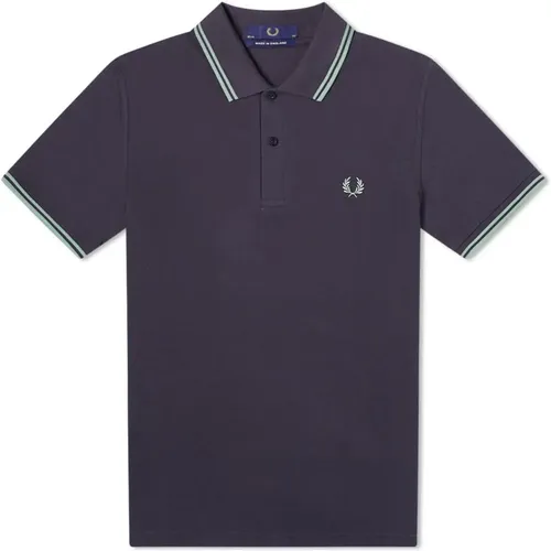 Original Twin Tipped Polo Navy , male, Sizes: 3XS - Fred Perry - Modalova