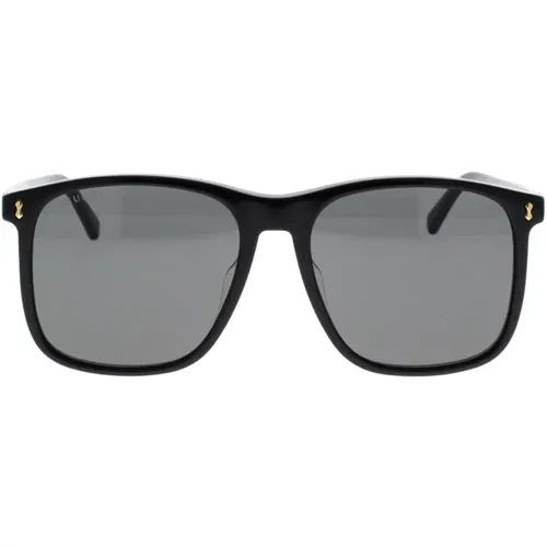 Italian Inspired Sunglasses with Timeless Square Frame , male, Sizes: 57 MM - Gucci - Modalova