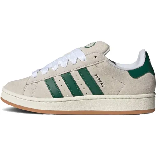 S Crystal White Dark Green Sneaker - Adidas - Modalova