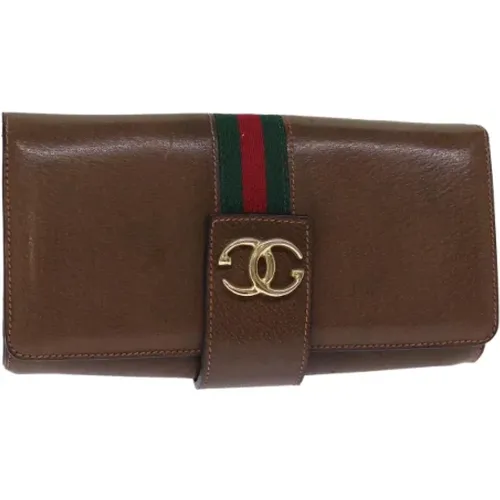 Pre-owned Leather clutches , female, Sizes: ONE SIZE - Gucci Vintage - Modalova