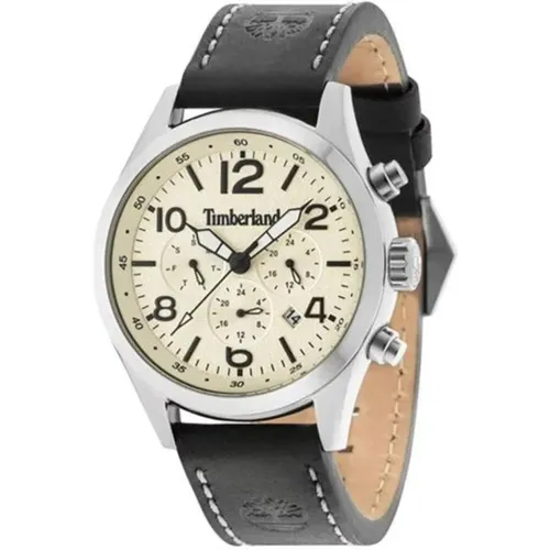 Analoge Lederuhr mit Tag Datum - Timberland - Modalova