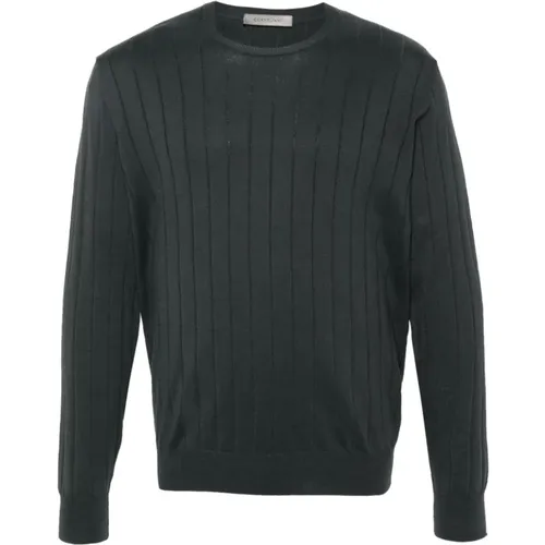 Grey Sweaters for Men , male, Sizes: 2XL, XL - Corneliani - Modalova