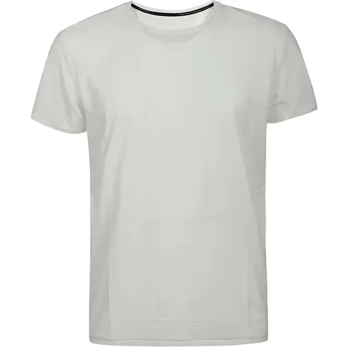 Rotes Baumwoll-Kurzarm-T-Shirt , Herren, Größe: L - RRD - Modalova