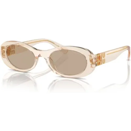 Stylische Acetat Sonnenbrille - Miu Miu - Modalova