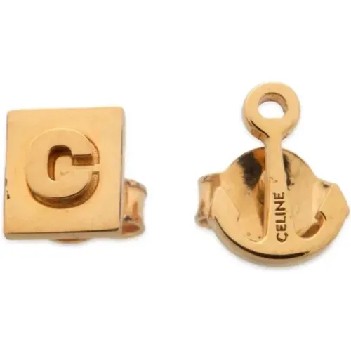 Pre-owned Metal earrings , female, Sizes: ONE SIZE - Celine Vintage - Modalova