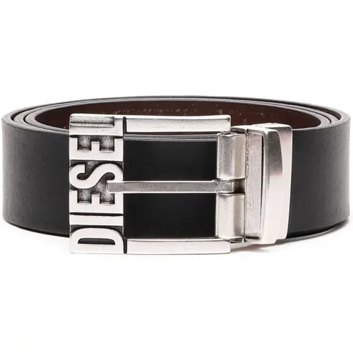 Reversible Leather Belt for Men , male, Sizes: 95 CM, 90 CM - Diesel - Modalova