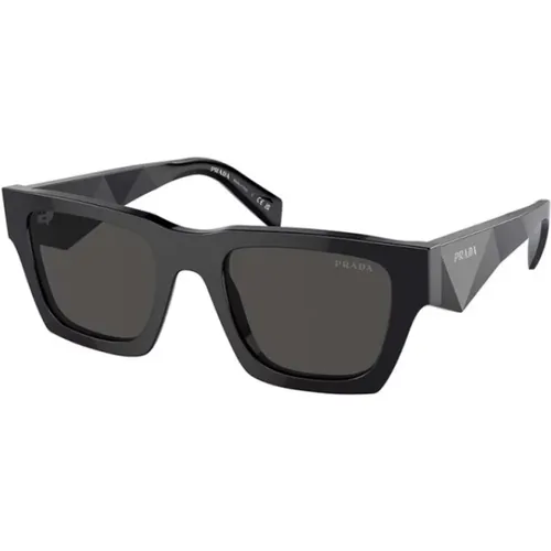 Square Sunglasses with Faceted Arms and Iconic Logo , male, Sizes: 50 MM - Prada - Modalova