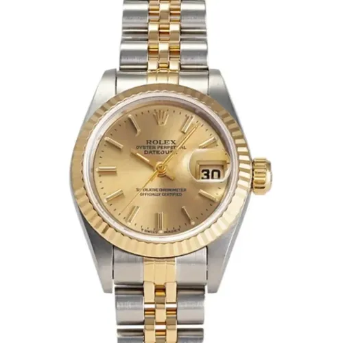 Pre-owned Gold watches , female, Sizes: ONE SIZE - Rolex Vintage - Modalova