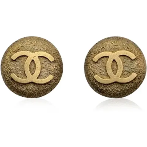 Pre-owned Metal earrings , female, Sizes: ONE SIZE - Chanel Vintage - Modalova