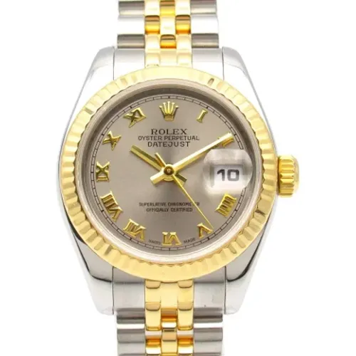 Pre-owned Yellow Gold watches , female, Sizes: ONE SIZE - Rolex Vintage - Modalova