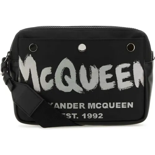 Graffiti Crossbody Bag , male, Sizes: ONE SIZE - alexander mcqueen - Modalova