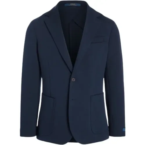 Mixed Cotton Blazer with Button Closure , male, Sizes: L, S, M, XL - Polo Ralph Lauren - Modalova