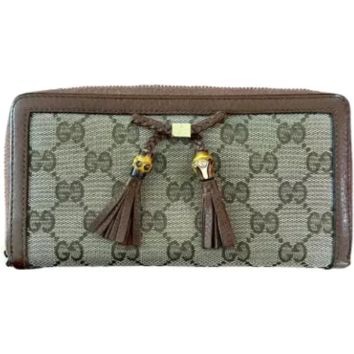 Pre-owned Canvas wallets , female, Sizes: ONE SIZE - Gucci Vintage - Modalova