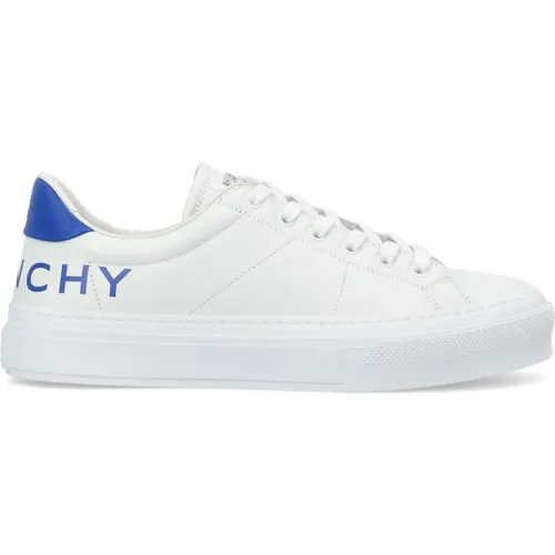 City Sport /Blue Leather Sneakers , male, Sizes: 9 1/2 UK, 8 1/2 UK, 6 1/2 UK, 7 UK, 6 UK, 7 1/2 UK, 9 UK, 10 UK, 8 UK - Givenchy - Modalova