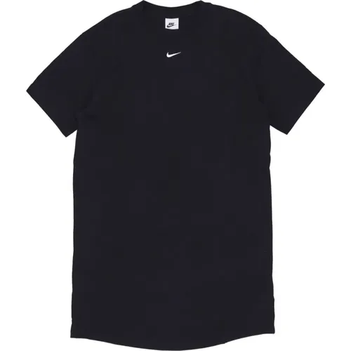 Essential Dress Tee - Schwarz/Weiß , Damen, Größe: M - Nike - Modalova