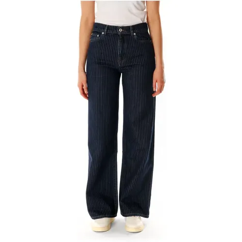 High-waisted Straight Leg Jeans , female, Sizes: W30, W29, W28, W27, W31 - Kenzo - Modalova